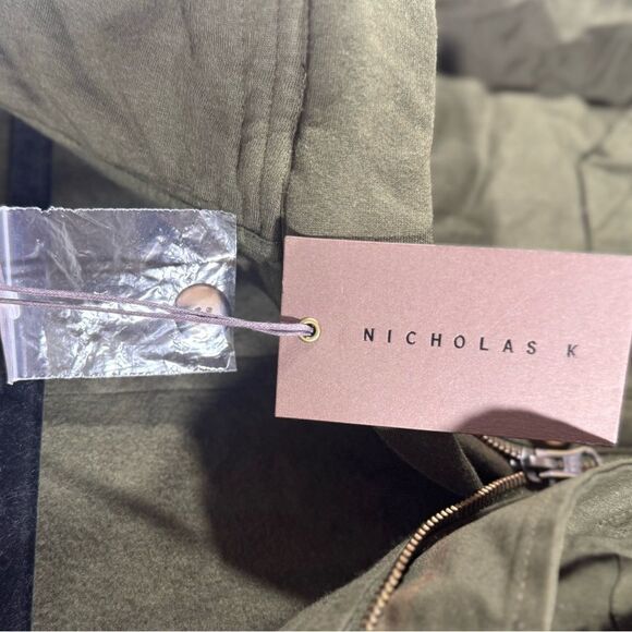 NICHOLAS K Sly Sweat Jacket in Military Green Size Medium NWT - Picture 6 of 6